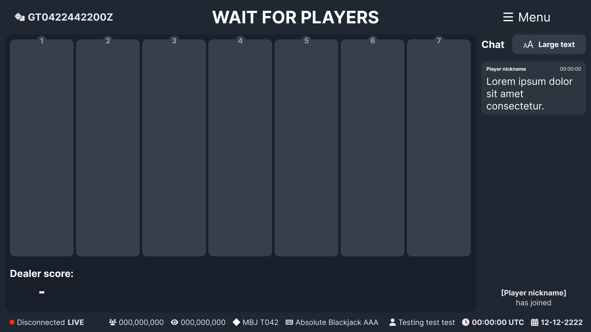 DealerUI-Blackjack-Default