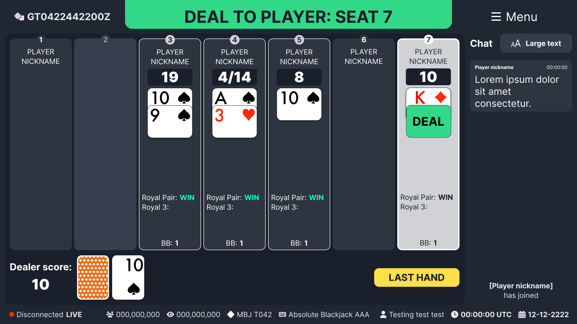 DealerUI-Blackjack-NewShoe