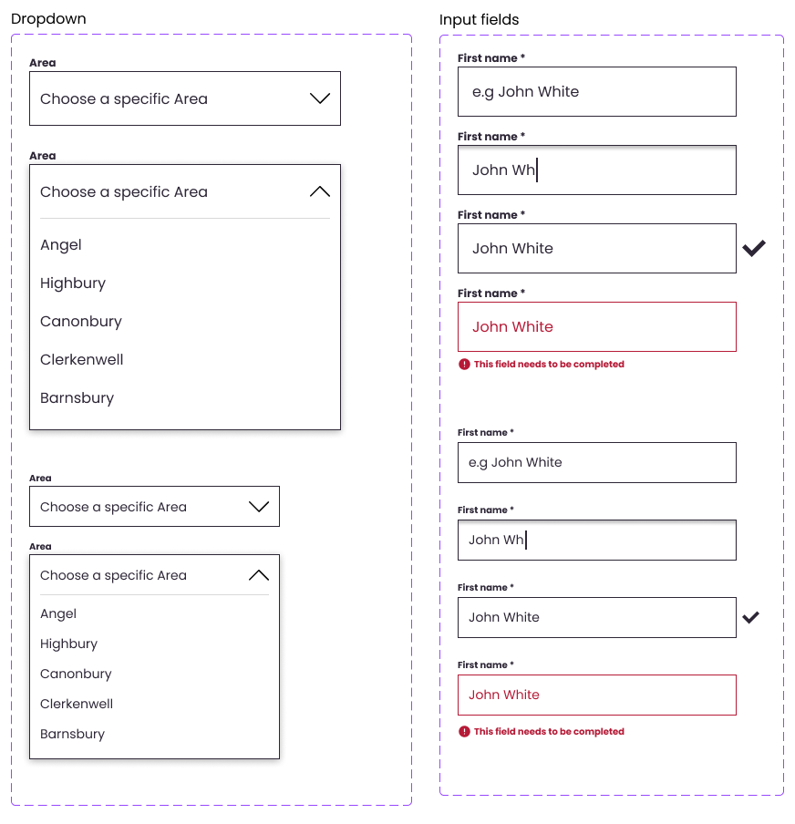 Inputs&Dropdowns