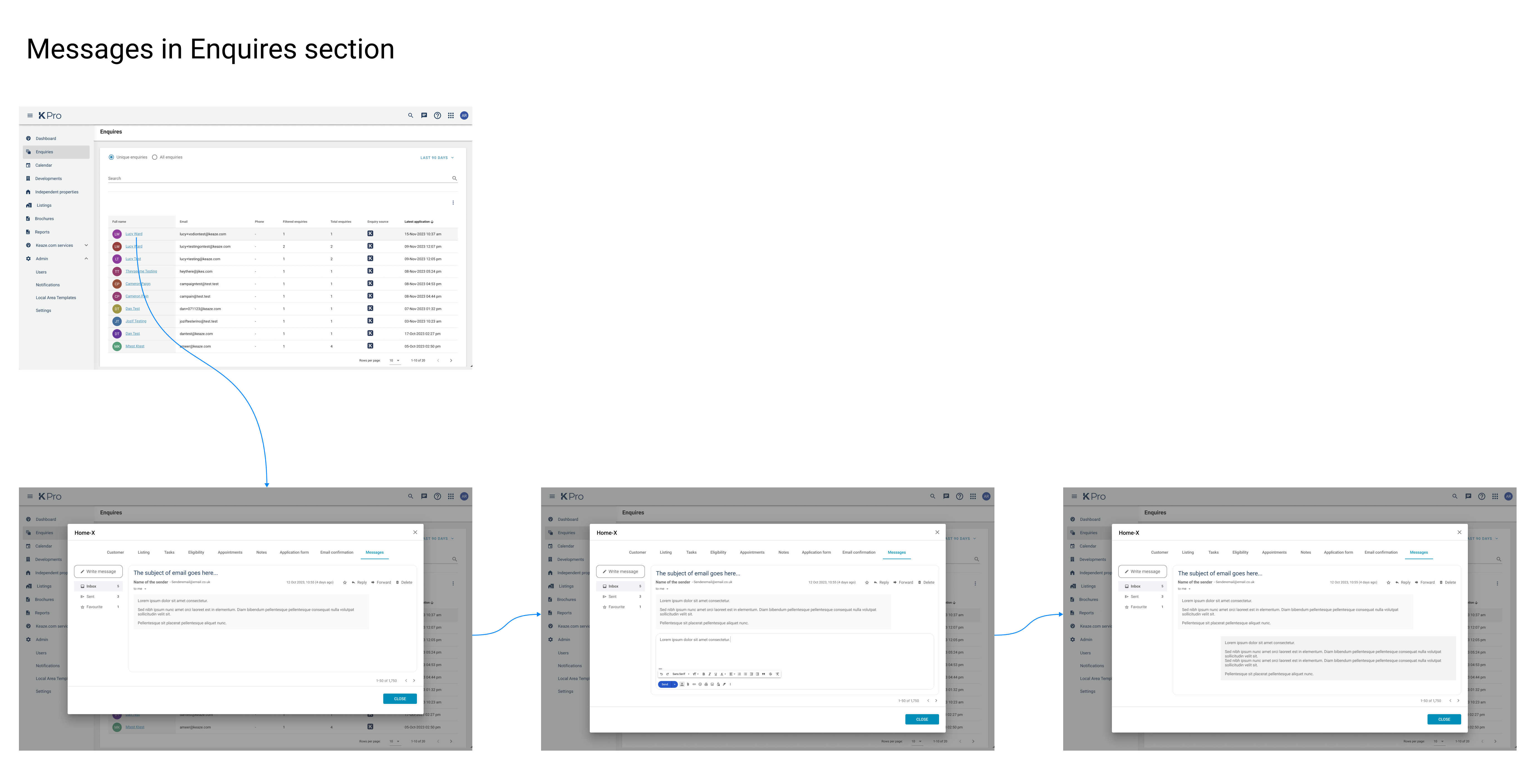 MessagesInEnquiresSection